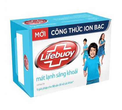 Xà Bông Lifebuoy Bảo Vệ Vượt Trội Khỏi Vi Khuẩn Màu Xanh Biển 90g Thùng 72 cục